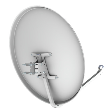 Antena parabólica de 80x71cms, 38,6dB, acero galvanizado, Embalaje individual