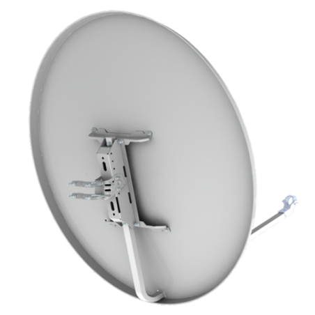 Antena parabólica de 120x100cms, 42,2dB, acero. Sin embalaje. Solo recoger en tienda