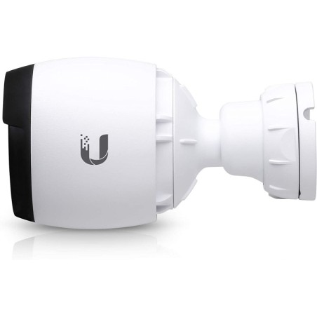 Cámara IP bullet, 4K 8Mpx, 24 FPS, IR 15mts, lente F 4.1mm - 12.3mm, H.264, micrófono. PoE 802.3af. IP67