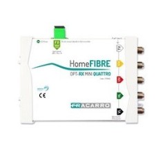 Receptor óptico. 1 SC/APC IN, RF + 4 polaridades SAT OUT. Salida 85db RF, 80db SAT