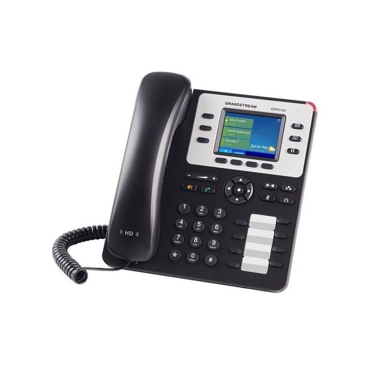 GXP2130 V2 Teléfono IP de sobremesa o mural, de 3 Líneas SIP, 4 teclas programables. 7 teclas de función especiales