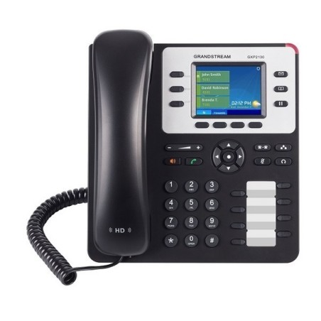 GXP2130 V2 Teléfono IP de sobremesa o mural, de 3 Líneas SIP, 4 teclas programables. 7 teclas de función especiales