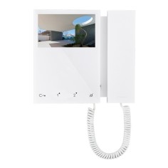 Monitor Mini,, color, con telefonillo. Tecnología IP. Color blanco