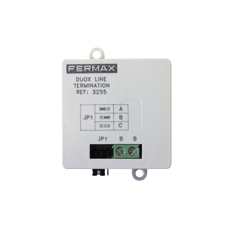 Adaptador línea Fermax 3255 - DUOX PLUS, interfaz 2 hilos, conversión señal, instalación DIN
