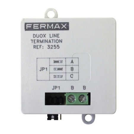 Adaptador línea Fermax 3255 - DUOX PLUS, interfaz 2 hilos, conversión señal, instalación DIN