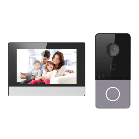 Kit videoportero IP Wifi para superficie, lector Mifare. MicroSD App móvil P2P