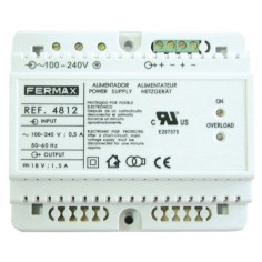 Fuente de alimentación DIM6 100-240VAC/18VDC-1.5A. Fermax 4812