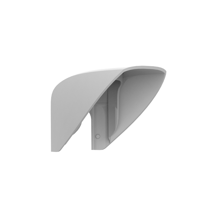 Visera Ajax AJ-HOOD - Protección detector exterior, policarbonato, instalación sencilla. Blanco