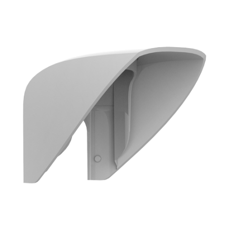 Visera Ajax AJ-HOOD - Protección detector exterior, policarbonato, instalación sencilla. Blanco