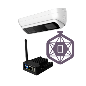 Kit para control de aforo Safire. 1 cámara IPCOUNT-3D-EXT-0280 + PC con Software Safire Link