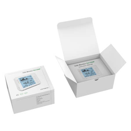 Medidor CO2, temperatura y humedad. Rango medida de CO2 0~5000 ppm
