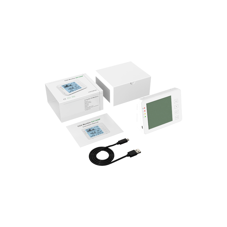 Medidor CO2, temperatura y humedad. Rango medida de CO2 0~5000 ppm