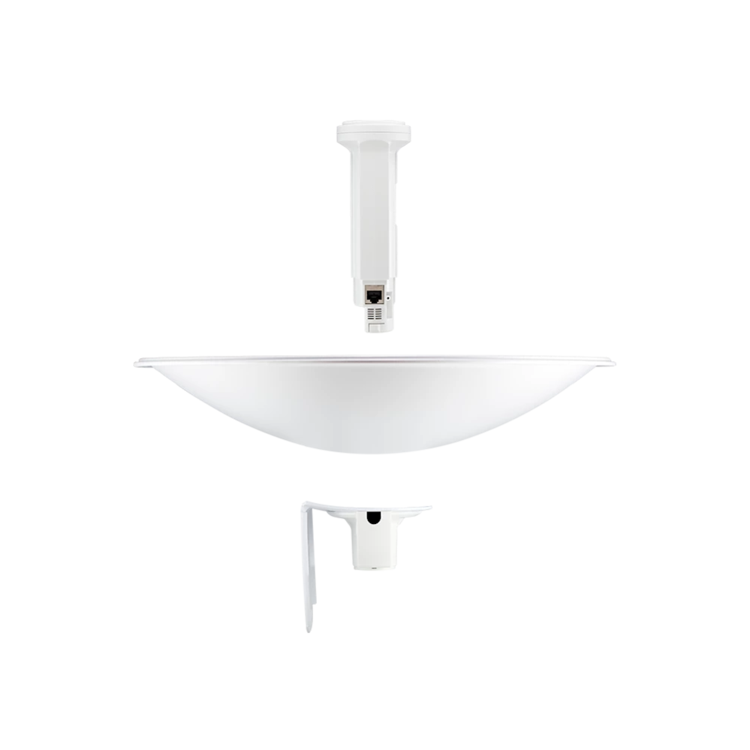 AP 5Ghz, 26dBm, antena de 25dBi, parabólica 400mm, 2x2 MIMO