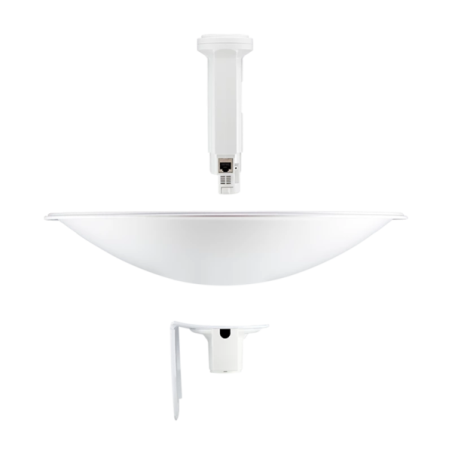 AP 5Ghz, 26dBm, antena de 25dBi, parabólica 400mm, 2x2 MIMO
