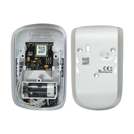 Detector de movimiento PIR doble tecnología , inalámbrico, anti-mascotas hasta 12mts, Grado 2 . Uso interior