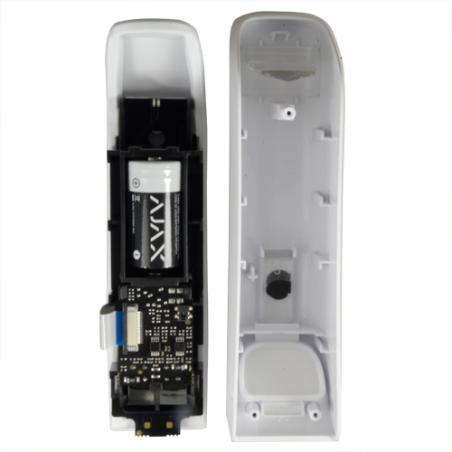 Detector de movimiento PIR tipo Cortina hasta 15mts, inalámbrico, anti-mascotas. Grado 2. Ajax. Blanco