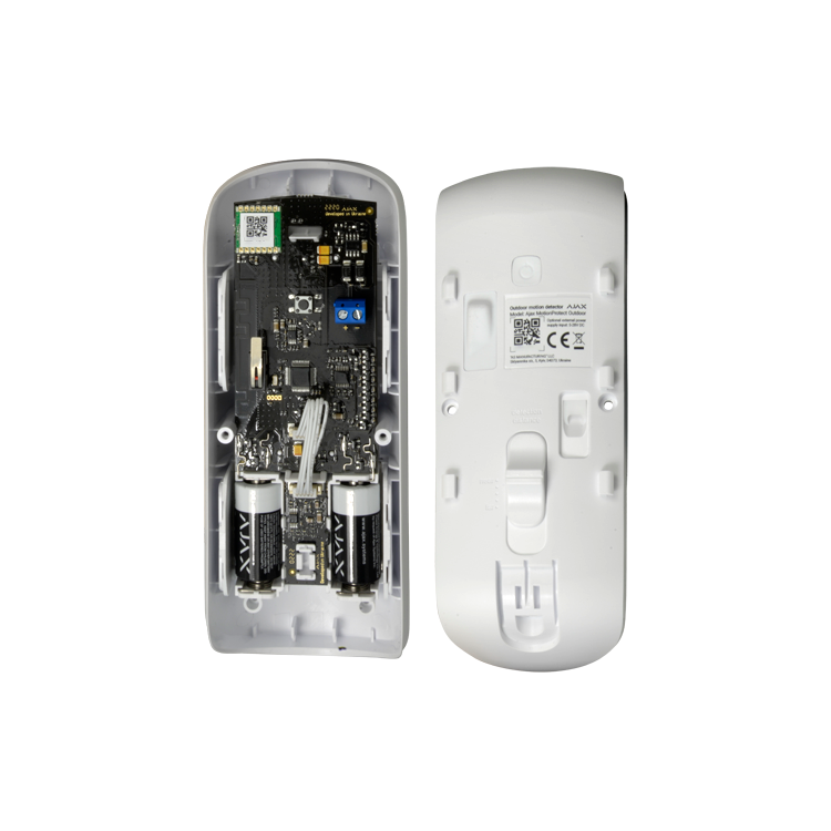 Detector exterior Ajax AJ-OUTDOORPROTECT-W - Doble PIR, antimasking, antimascotas, IP55. Blanco