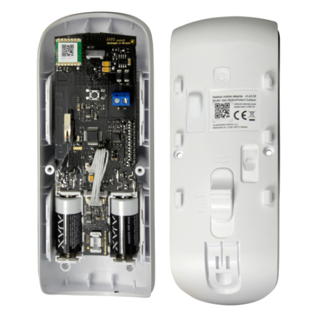 Detector exterior Ajax AJ-OUTDOORPROTECT-W - Doble PIR, antimasking, antimascotas, IP55. Blanco