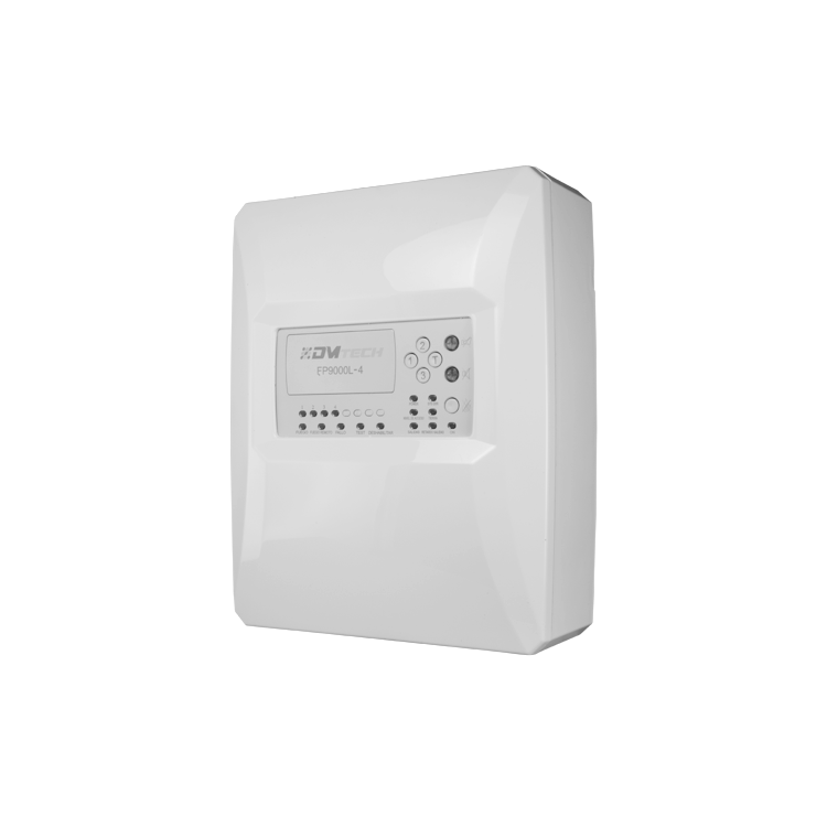 Central de incendios convencional, 4 zonas, 2 salidas alarma y fallo, 2 salidas de relé