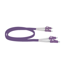 Latiguillo LC/PC - LC/PC, Multimodo, Duplex, 50/125, OM4, 1.6mm, LSZH-FR, 10mts. Violeta