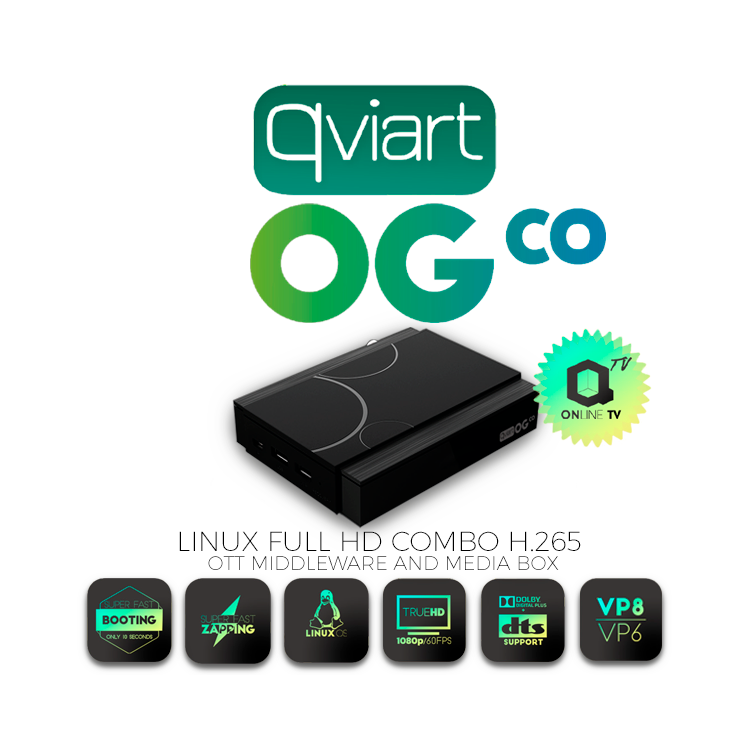 Receptor Combo Linux IPTV, HD,H.265, Wifi USB opcional.
