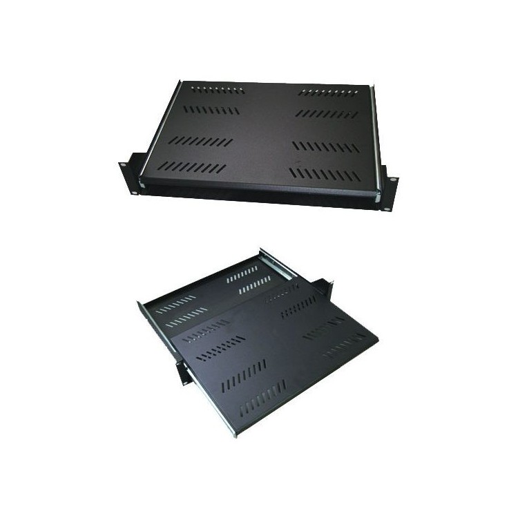 Bandeja telecópica de 2U de F300 con sujección frontal para rack de F600mm
