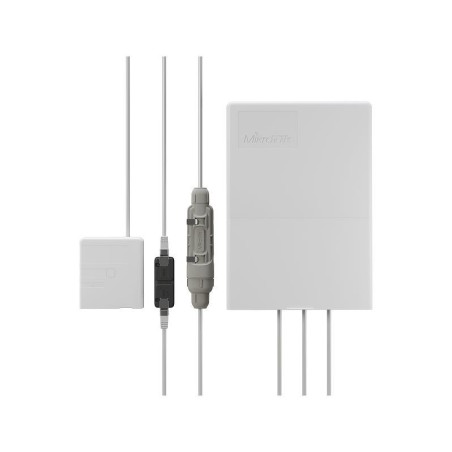 Inyector de potencia para montaje en pared. x2 puertos Gb,x1SFP