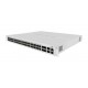 Cloud Router Switch PoE (700W) 650Mhz, 64Mb RAM, x48 puertos Gb PoE, x4 SFP+, x2 QSFP+, RouterOS. Level 5. Para montaje en Rack