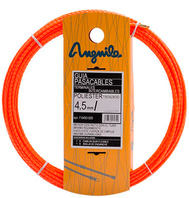 Guia Pasacables QRB 230015 4mm poliester helicoidal 15mt Naranja