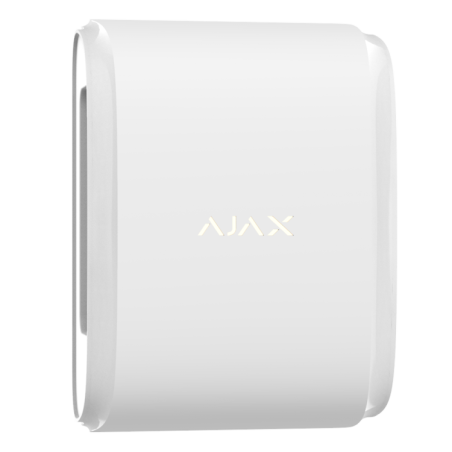 Detector doble cortina exterior Ajax AJ-DUALCURTAINOUTDOOR-W - 15 m, IP54, blanco