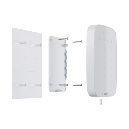 Teclado inalámbrico Ajax AJ-KEYPADPLUS-W - RFID, Jeweller, armado y desarmado, color blanco