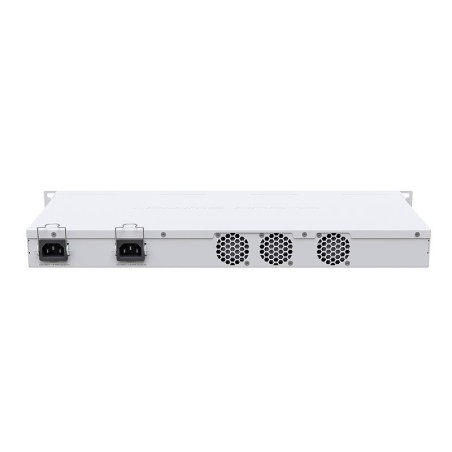 Cloud Router Switch 650Mhz, 64Mb, x24 sfp+, x1 10/100, x4 QSFP+ (40G), RouterOS / SwitchOS, Level 5