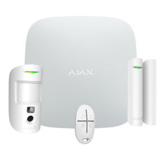 Kit de alarma vía radio: Central + Detector de movimiento PIR inalámbrico, anti-mascotas hasta 12mts, contacto magnético y mand
