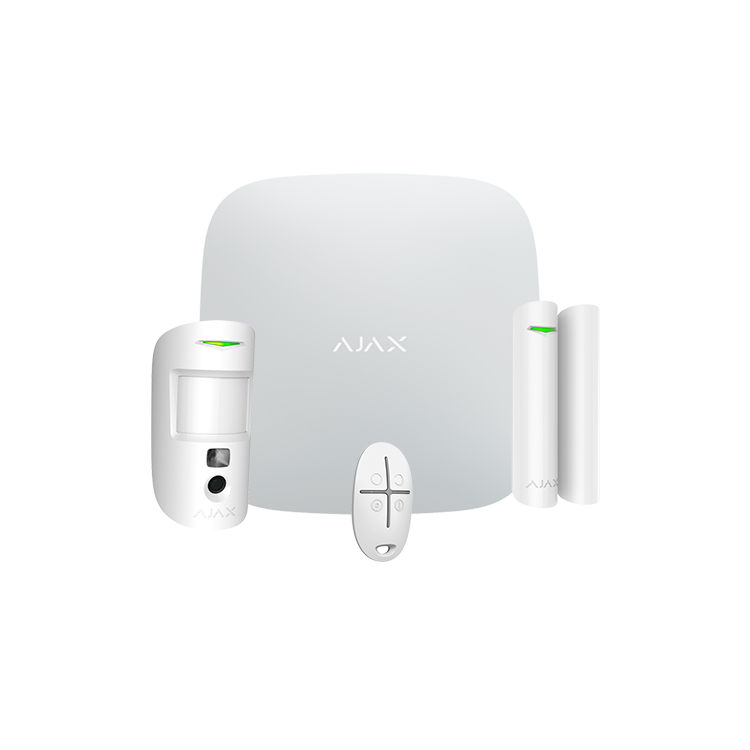Kit alarma Ajax AJ-STARTERKIT-CAM-W - Grado 2, Ethernet/GPRS