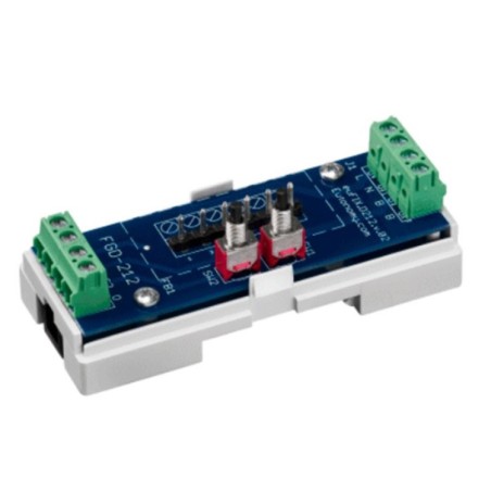 Adaptador carril DIN con botón para FIBARO Dimmer 2 FGD-212