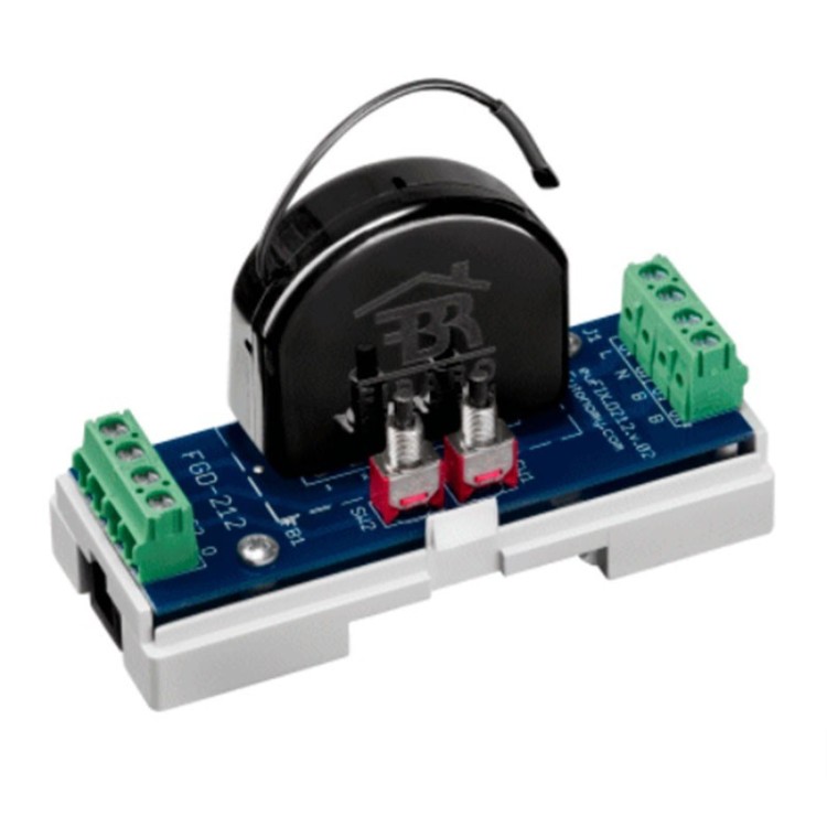 Adaptador carril DIN con botón para FIBARO Dimmer 2 FGD-212