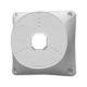 Caja de conexiones para cámaras domo - Plástico - 128 mm (diámetro base). Blanco