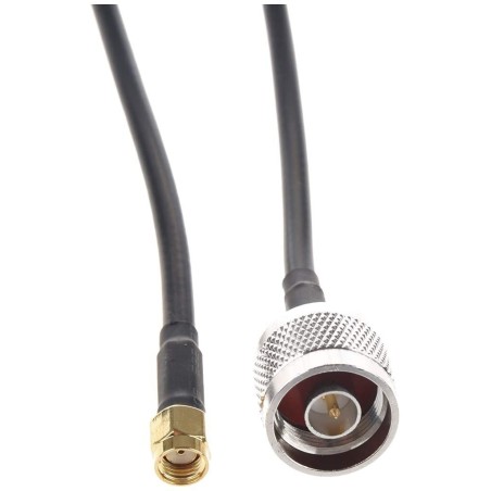 Pigtail flexible RPSMA a N macho 3mts.