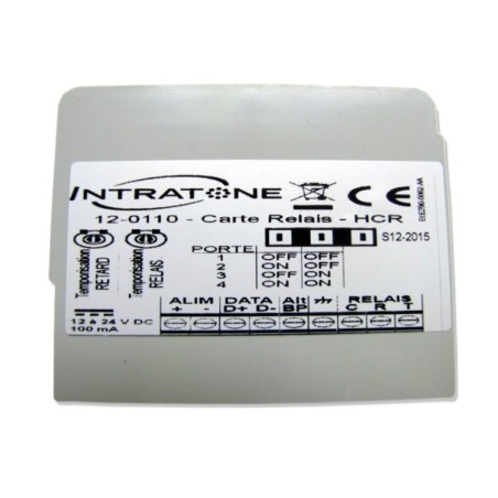 Tarjeta 1 relé adicional para central de gestión 1 puerta y/o 100 nombres