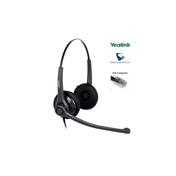 Auricular profesional con cable RJ9 y micro