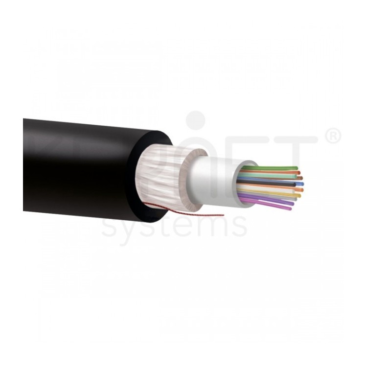 Cable 16F G657A2, monomodo, holgada, CPR-Cca, LSZH, para exterior (PE negra). Bobina 2000mts/Corte