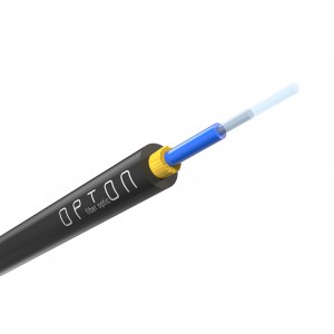 Cable 1F G657A2 monomodo, LSZH, para exterior (UV negro), 2.9mm, con refuerzo de aramidas. Bobinas de 1000mts