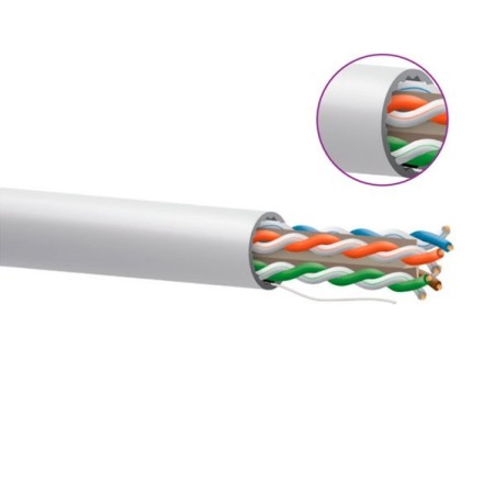 Cable CAT6A U/UTP BC 23AWG, Cobre, LSZH, CPR-DCA s1,d1,a1. Bobina 500mts