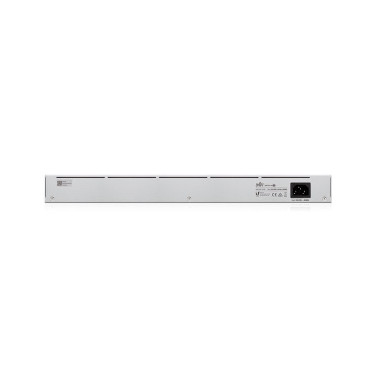 UniFi Switch 16 puertos GIGABIT (x8 POE+), 42W, 48V 802.3af/at y 2 puertos SFP fibra. RACK