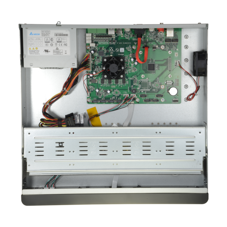 NVR 16ch IP hasta 12Mpx, 384Mbps, H.265+, 8 HDD