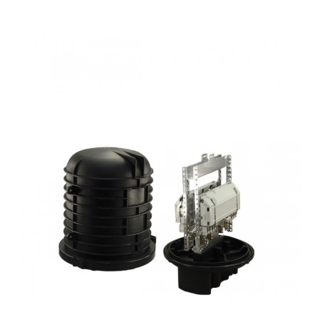 Torpedo para distribucion o Acometida Pared/Poste IP68, 6x12 portafusiones, hasta 144 fusiones. IP68, 65X396MM