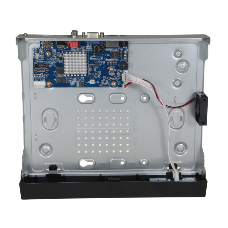 NVR 4ch IP hasta 8Mpx, 80Mbps, H.265, 1 HDD. 1ch reconocimiento facial