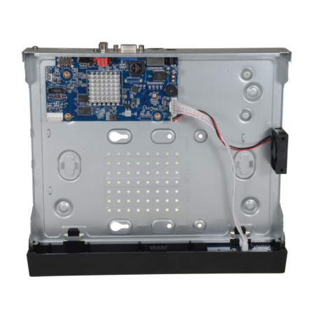 NVR 4ch IP hasta 8Mpx, 80Mbps, H.265, 1 HDD. 1ch reconocimiento facial