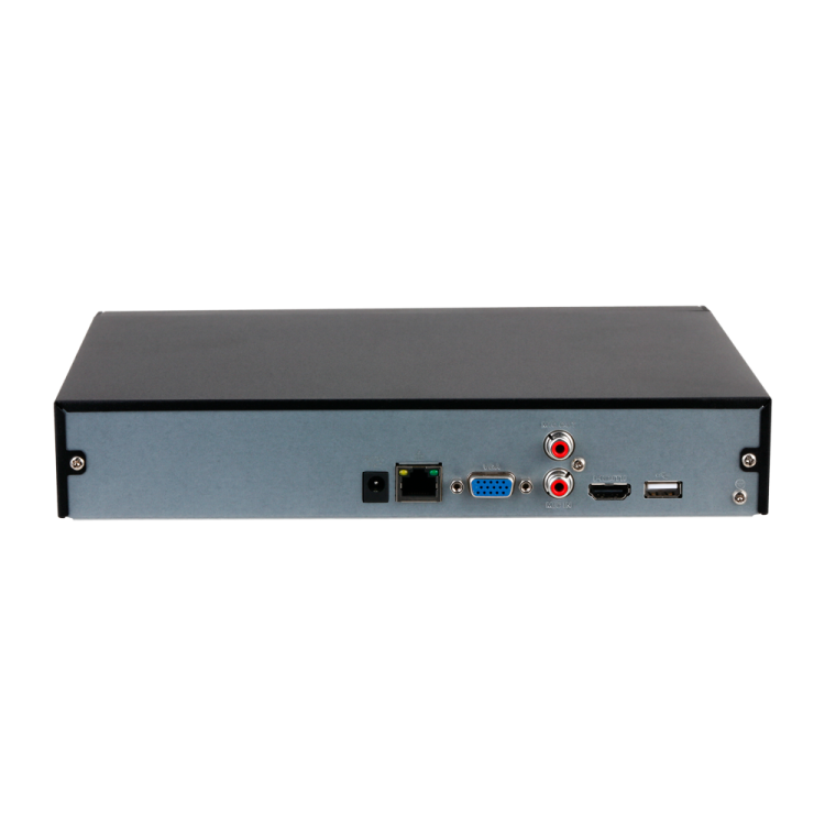 NVR 4ch IP hasta 8Mpx, 80Mbps, H.265, 1 HDD. 1ch reconocimiento facial
