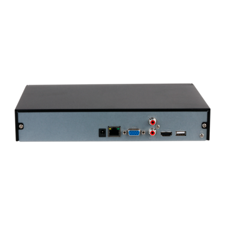NVR 4ch IP hasta 8Mpx, 80Mbps, H.265, 1 HDD. 1ch reconocimiento facial